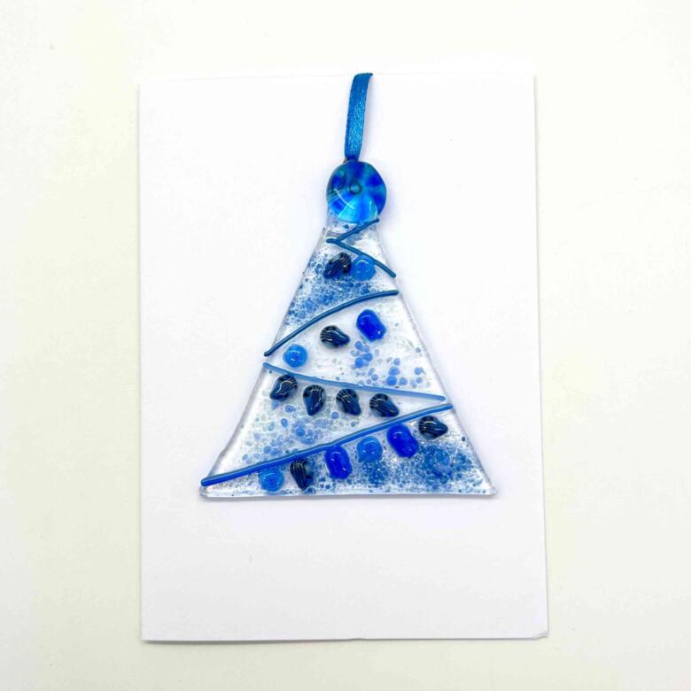 Fused Glass Christmas Tree Decorations