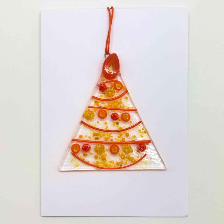 Fused Glass Christmas Tree Decorations