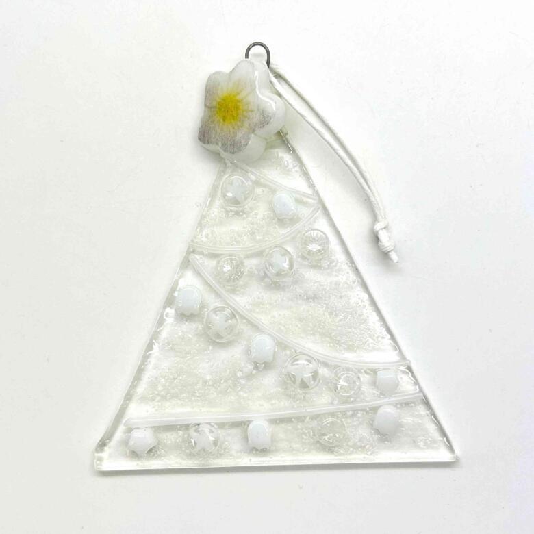 Fused Glass Christmas Tree Decorations