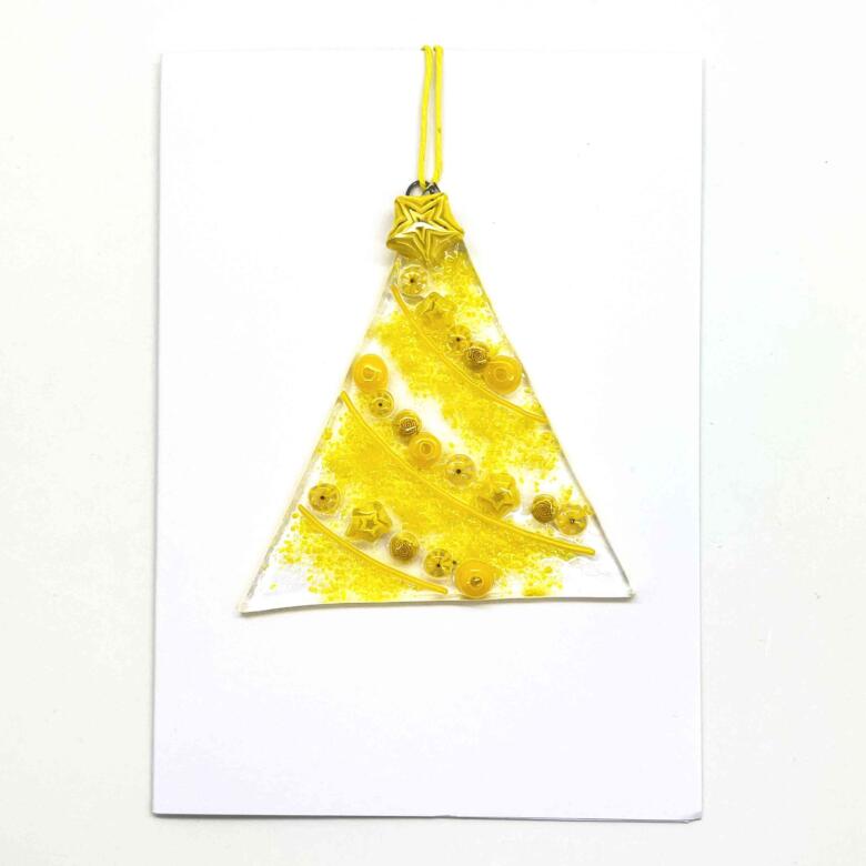 Fused Glass Christmas Tree Decorations