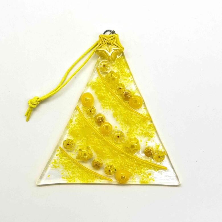 Fused Glass Christmas Tree Decorations