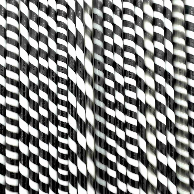 Cane - Hippy Twisty - Charcoal Grey and French Vanilla - 90COE