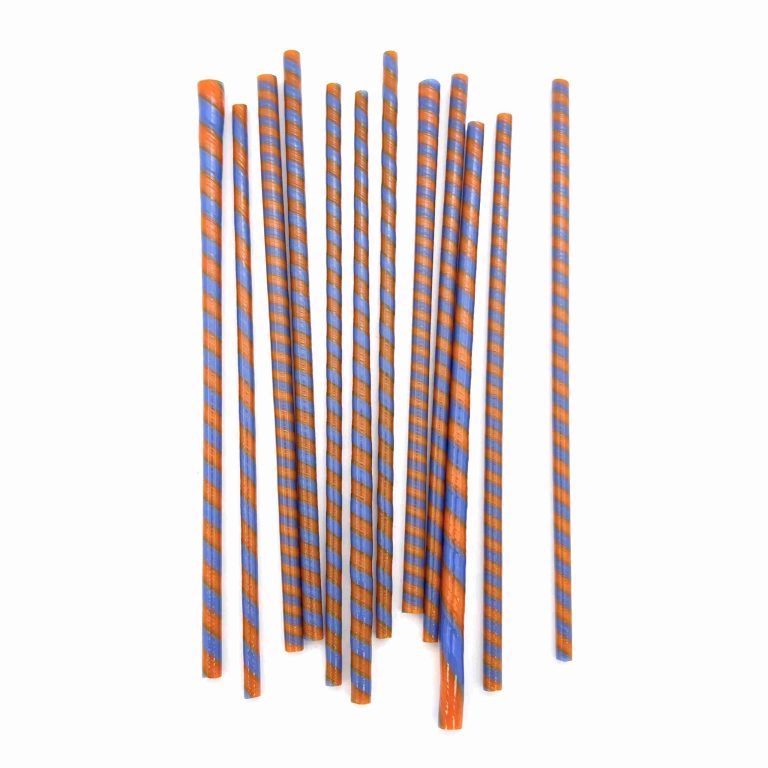 Cane - Hippy Twisty - Tangerine and Cobalt - 90COE