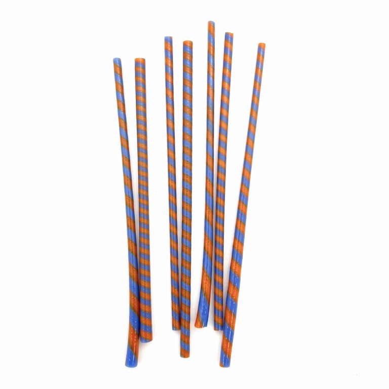 Cane - Hippy Twisty - Tangerine and Cobalt - 90COE