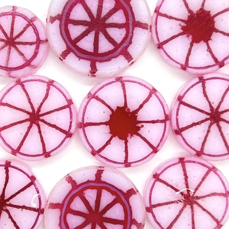 XL Murrine - White & Ruby Red - 90COE