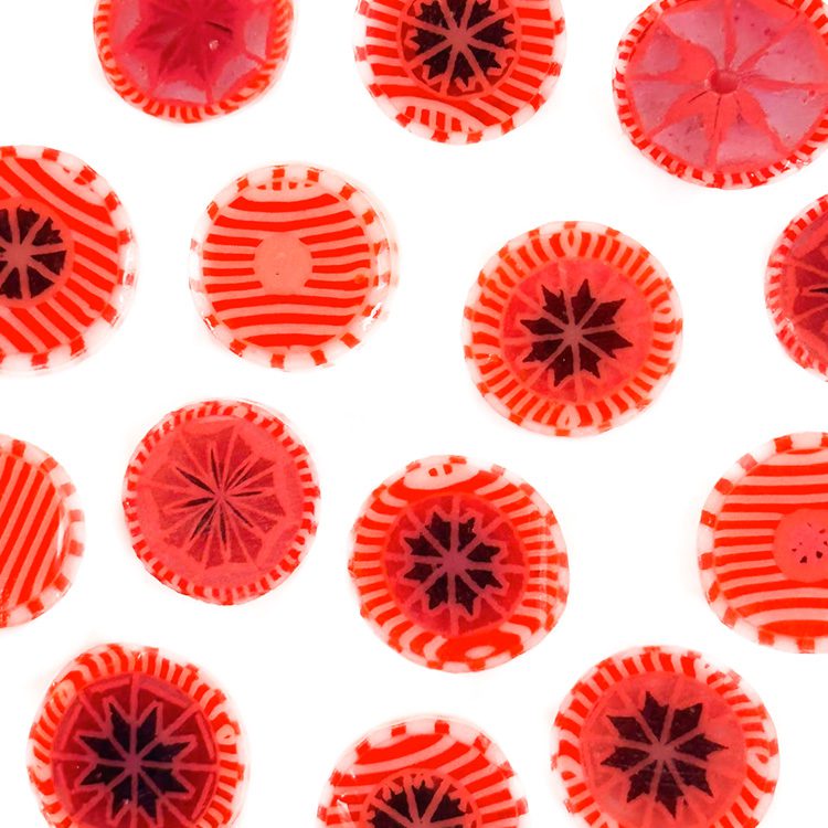 XL Murrine - Stripy Sunset Flower - 90COE