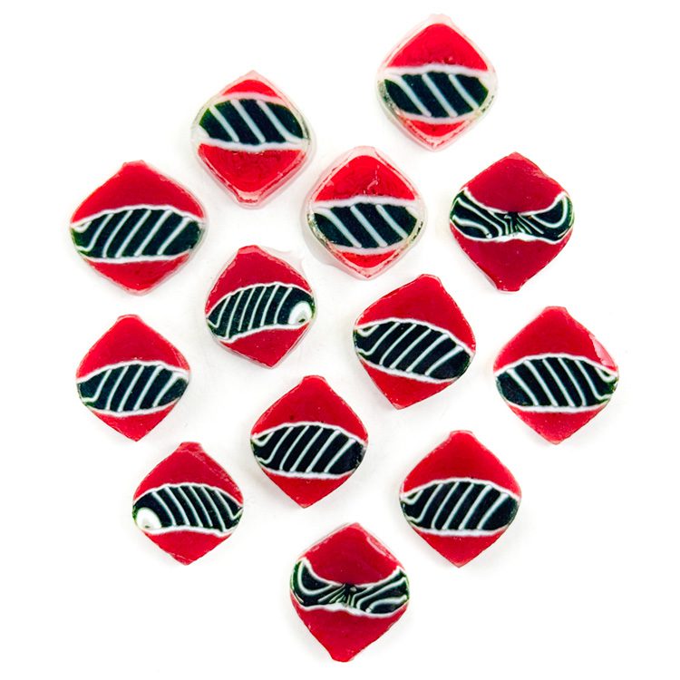 XL Murrine – Red and Green Christmas Baubles – 90COE