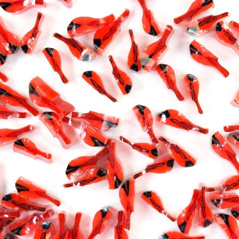 Murrine - Birds - Cardinal - 90COE