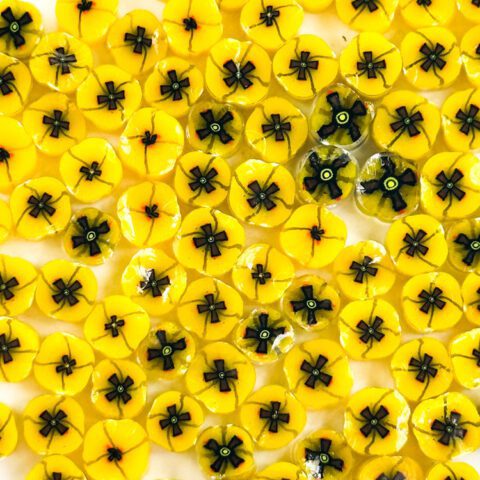 Murrine – Flowers – Yellow Poppy – 90COE
