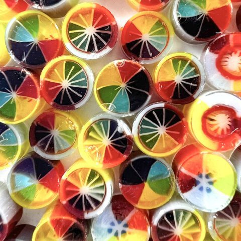 Murrine - Flowers - Rainbow- 90COE