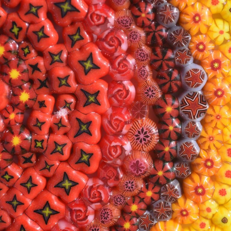 Murrine - Flowers - Red Roses - 90COE