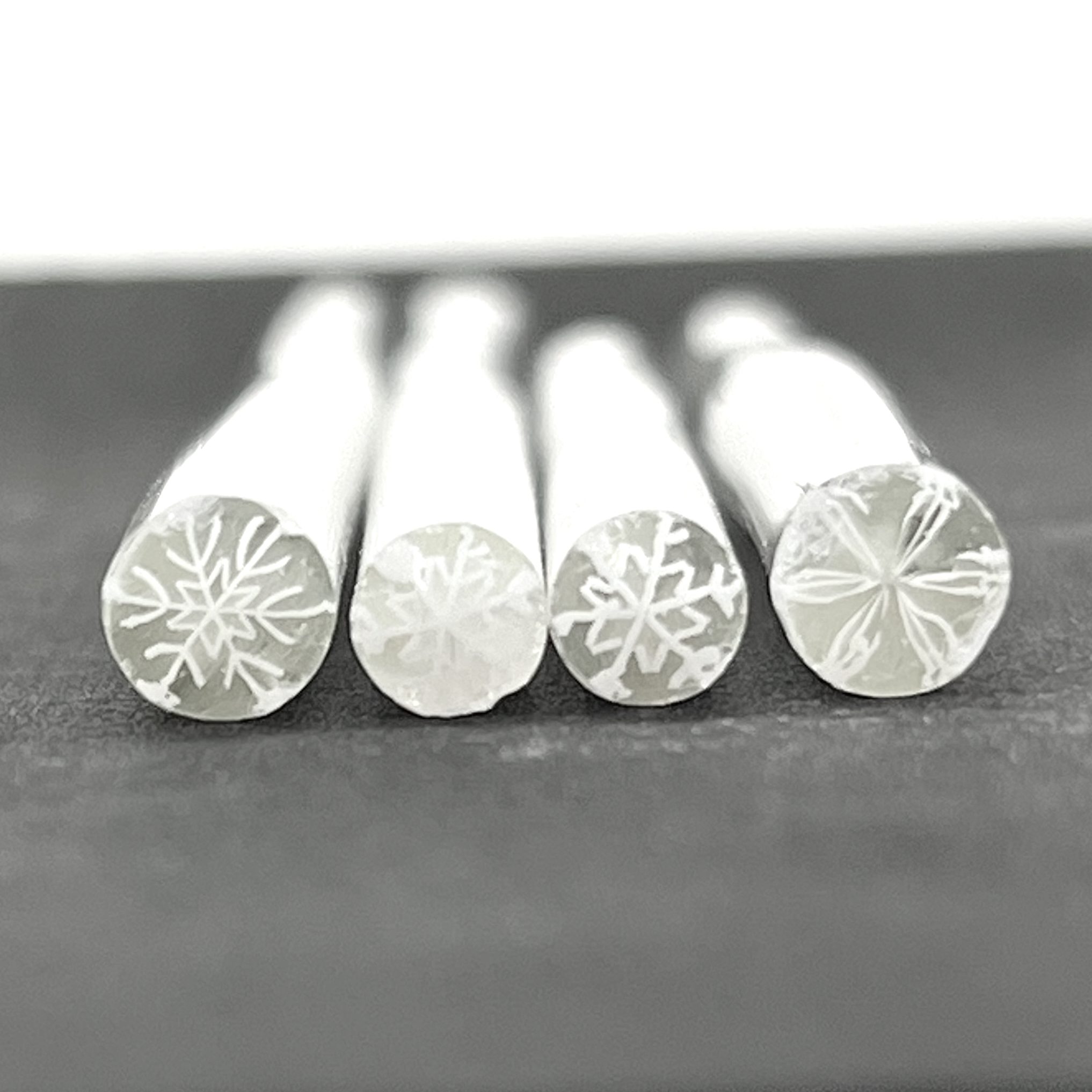 Murrine - Christmas - White Snowflake - 90COE