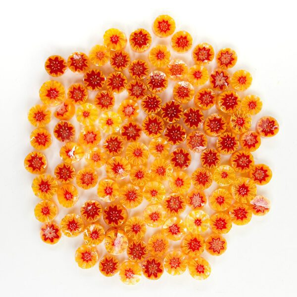 Murrine - Flowers - Fire Flower - 96COE