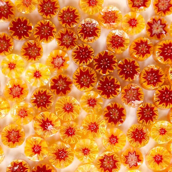 Murrine - Flowers - Fire Flower - 96COE