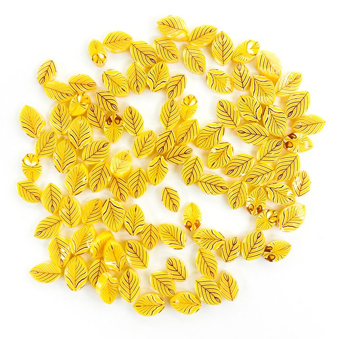 Murrine - Leaves - Yellow - 96COE