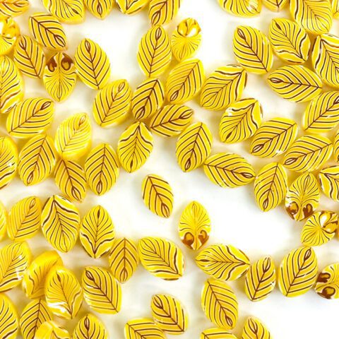 Murrine - Leaves - Yellow - 96COE