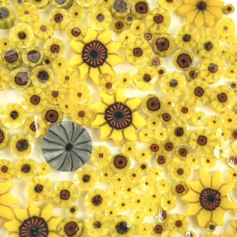 Murrine - Mixed Size - Sunflower with Windmill - 96COE