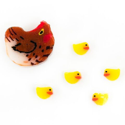 Murrine - Animals - Chicken and 5 Chicks - 90COE