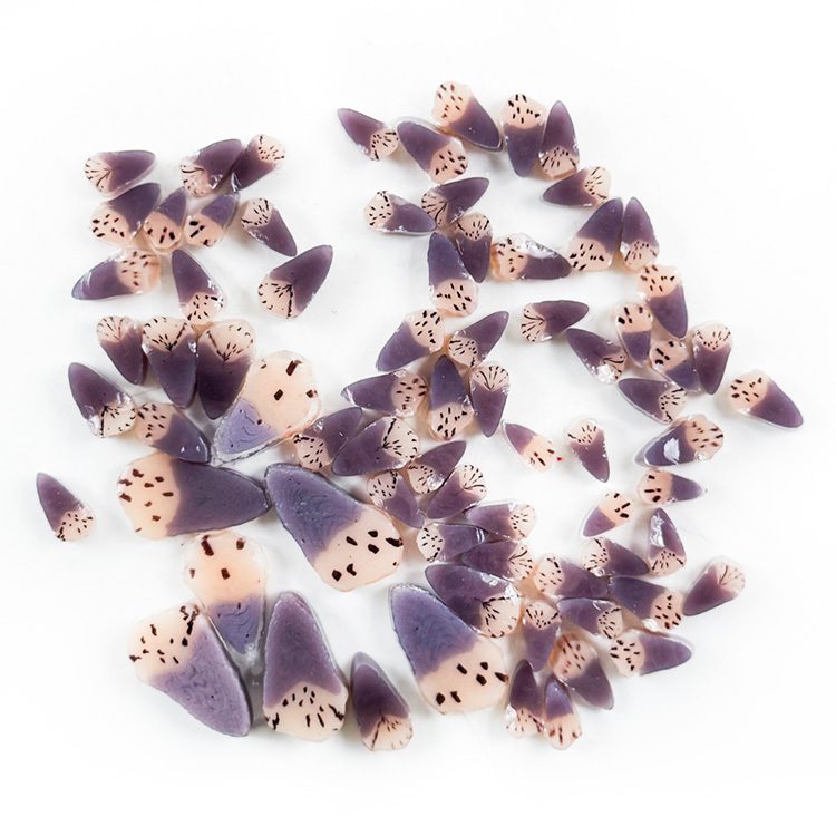 Murrine - Mixed Sizes - Pink Purple Foxglove - 96COE