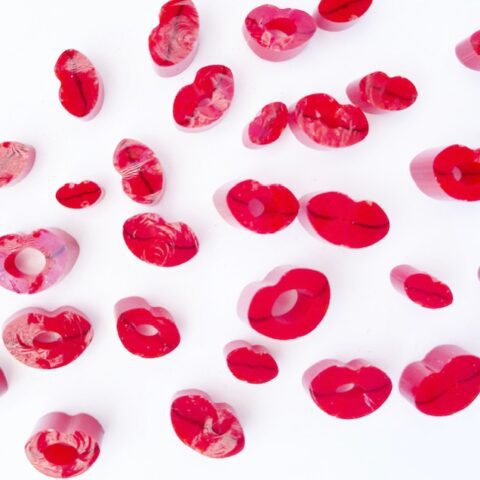 Murrine - Face - Red Lips - 90COE