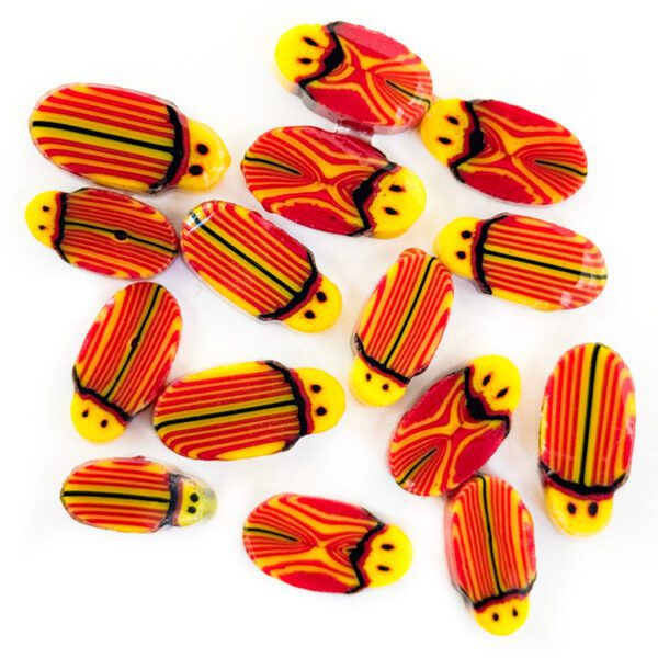 XL Murrine - Yellow and Red Bugs - 96COE - 1 oz