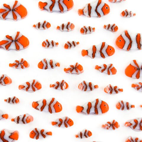 Murrine - Mixed Sizes - Clown Fish - 90COE