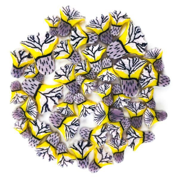Murrine - Mixed Size - Purple Anemone – 96COE
