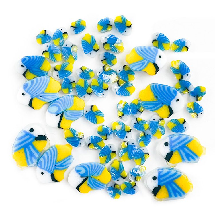 Murrine - Mixed Sizes - Emperor Angelfish - 96COE