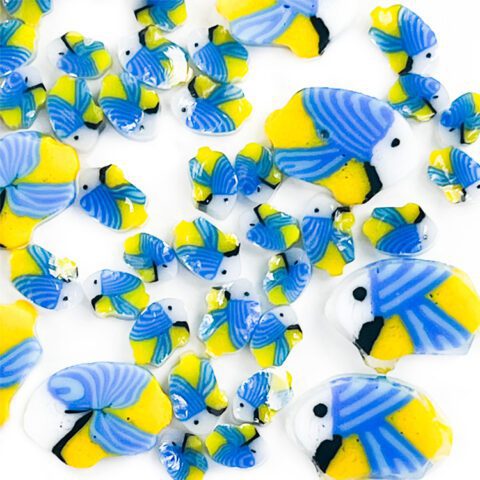 Murrine - Mixed Sizes - Emperor Angelfish - 96COE