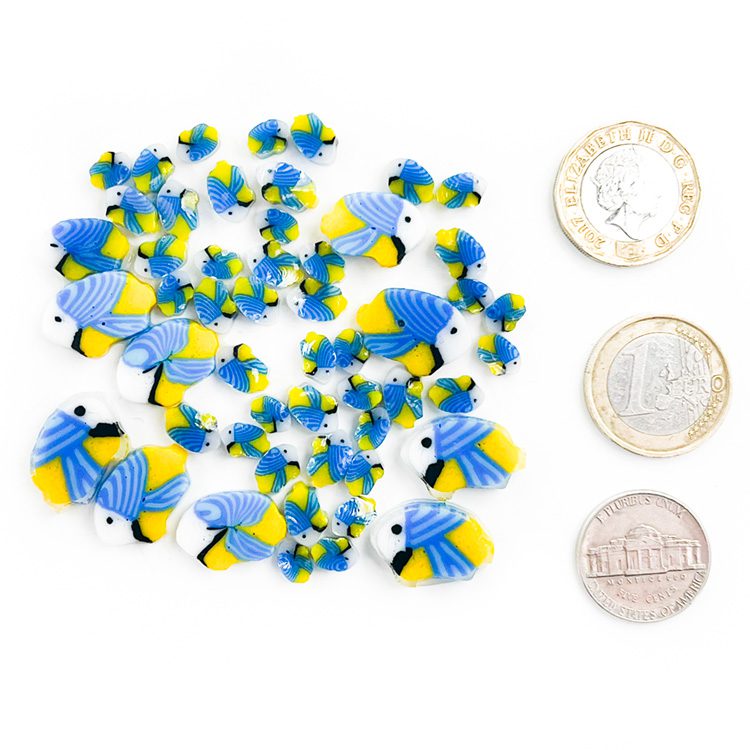 Murrine - Mixed Sizes - Emperor Angelfish - 96COE