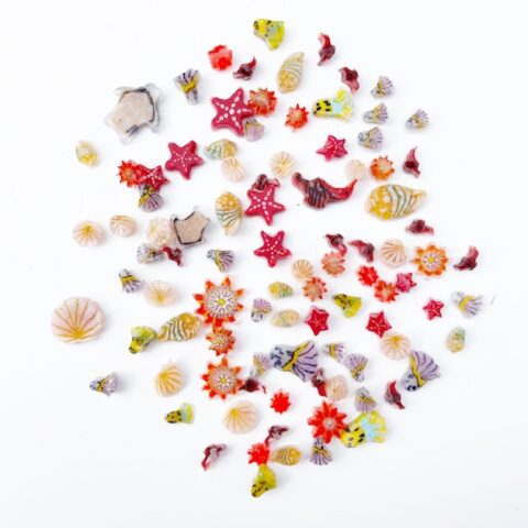 Murrine - Mixed Sizes - Tropical Sea Life - 96COE