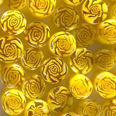 Murrine - Flowers - Yellow Roses - 90COE