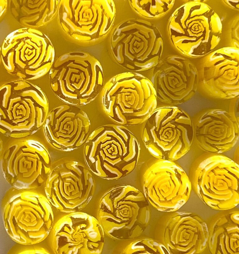 Murrine - Flowers - Yellow Roses - 90COE
