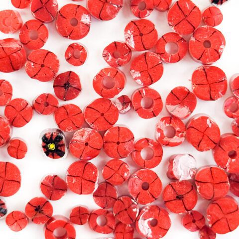 Curious - Red Flower - 96COE - 25g