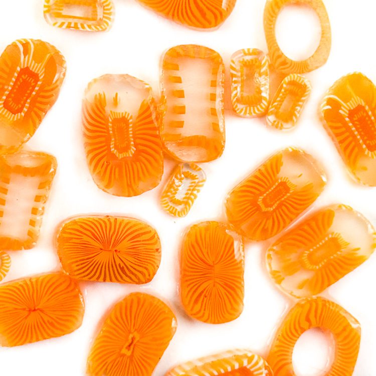 Murrine - Mix Size - Tangerine Glow - 96COE - 1oz