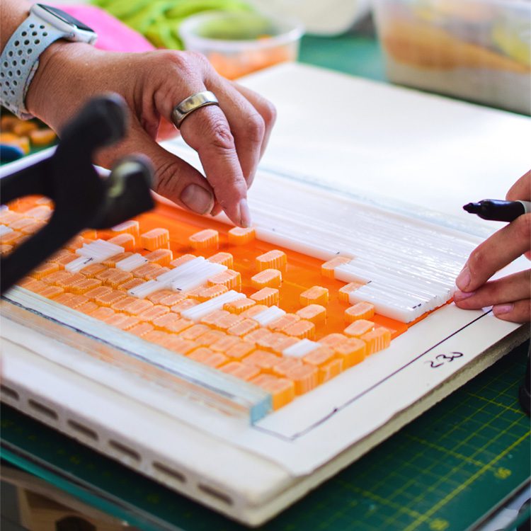 Murrine - Mix Size - Tangerine Glow - 96COE - 1oz (2)