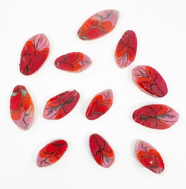 XL Murrine - Red Aqua Leaf - 90COE