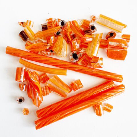 Float Glass - Scrap - Orange - 50g