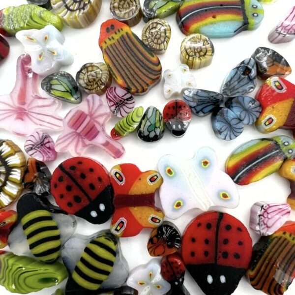 Murrine – Beetles, Bugs and Butterfly Mix – 90COE