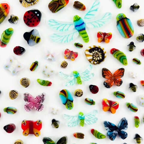 Murrine – Beetles, Bugs and Butterfly Mix – 90COE