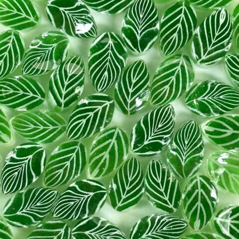 Murrine - Leaves - Transparent Green - 90COE
