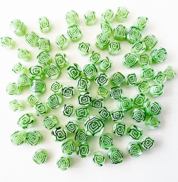 Murrine - Flowers - Green Roses - 90COE - Image 3