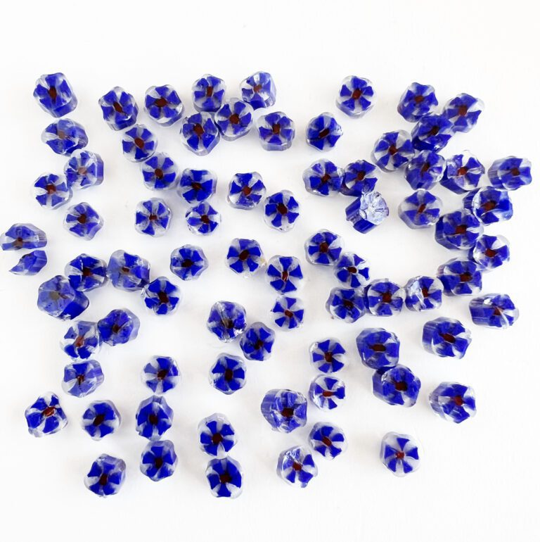 Murrine - Float Glass - Blue Daisy Flower