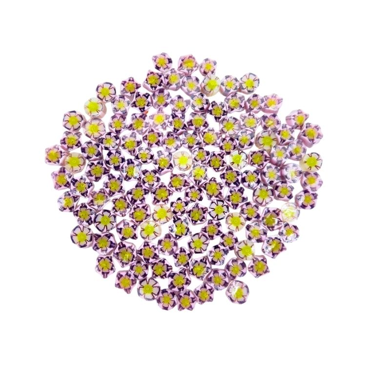 Murrine - Flowers - Purple Pink Dog Rose - 96COE - Image 5