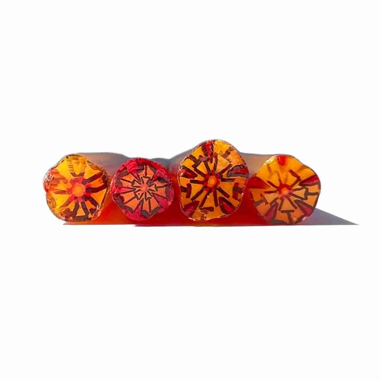 Murrine - Flowers - Red Carnation - 96COE