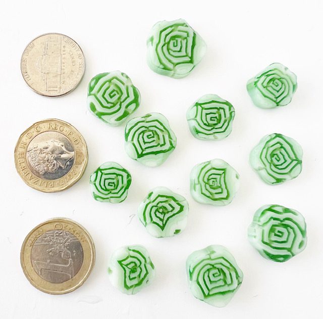XL Murrine - Green Rose - 90COE