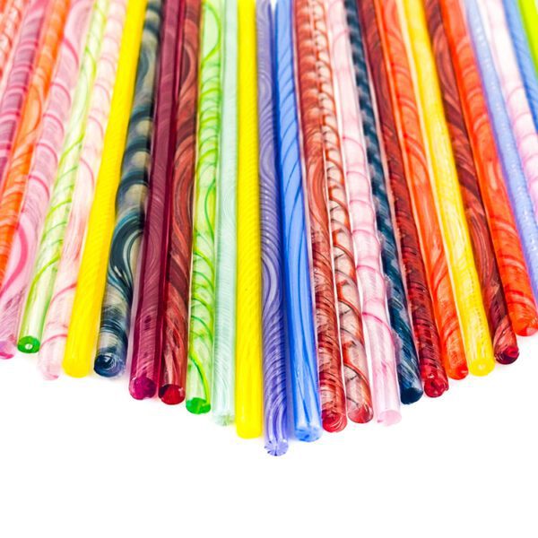 Twisted Glass Cane - 30 Mixed Color - 90COE