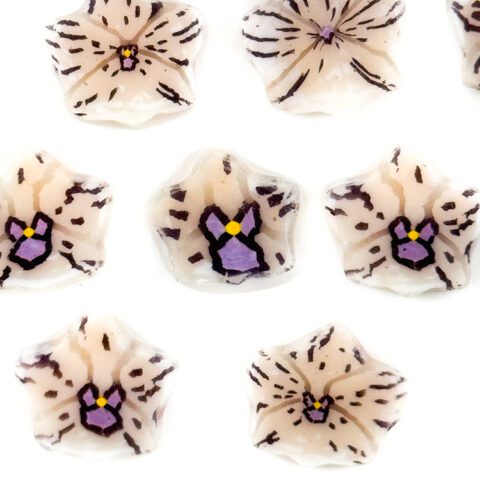 XL Murrine – Purple Leopard Orchid – 96COE