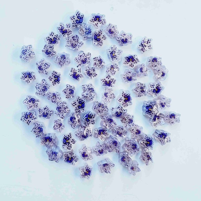 Murrine - Flowers - Purple Leopard Orchid - 96COE