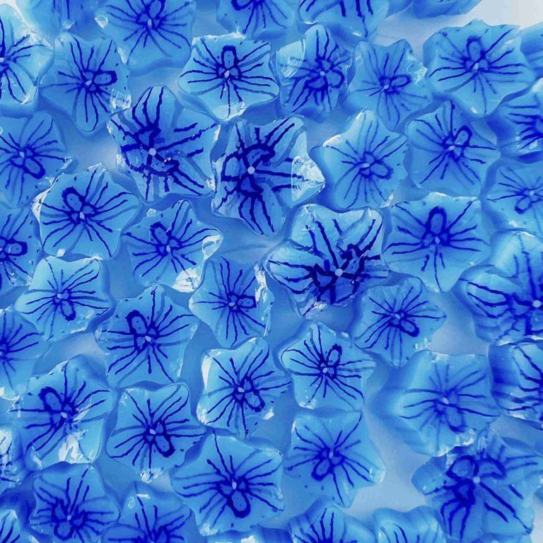 Murrine - Flowers - Royal Blue Orchid - 90COE